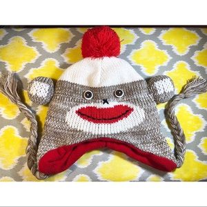 Sock Monkey Winter Hat